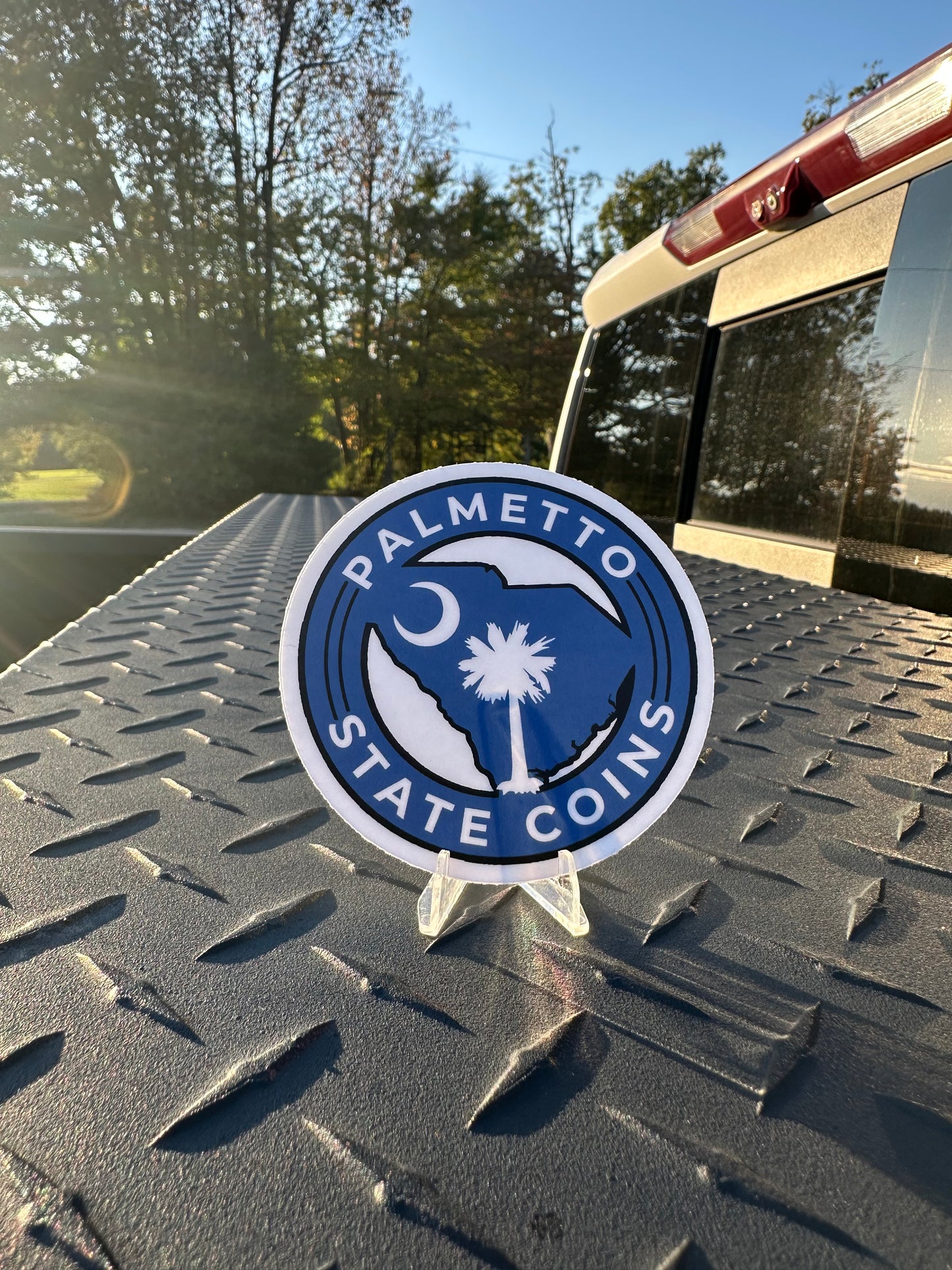 Palmetto State Coins Circle Sticker